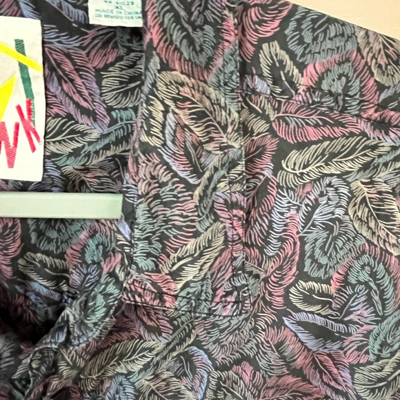 Vintage On The Brink Men's Silk long Sleeved Shirt Size XL - Picture 14 of 14